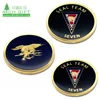 Wholesale cheap personalized metal brass stamping 3d eagle military army souvenir navy seal challenge coin custom logo