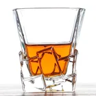 European Style Hot Selling 100% Lead Free Square Whiskey Glasses Crystal Whiskey Wine Glass For Bar Hotel Party