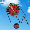free shipping high quality 3D ladybug soft kite with handle line outdoor toys weifang kite factory octopus kite wheel ripstop