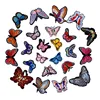 Wholesale In Stock No Minimum Custom Insect Patches Embroidery Butterfly Iron On Patch