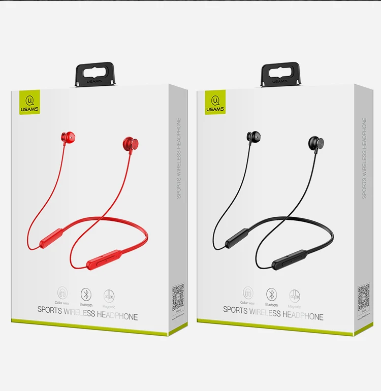 USAMS US-YD001 V4.2 Portable Handfree For Mobile Earbuds Wireless Sports Headphone - ANKUX.COM