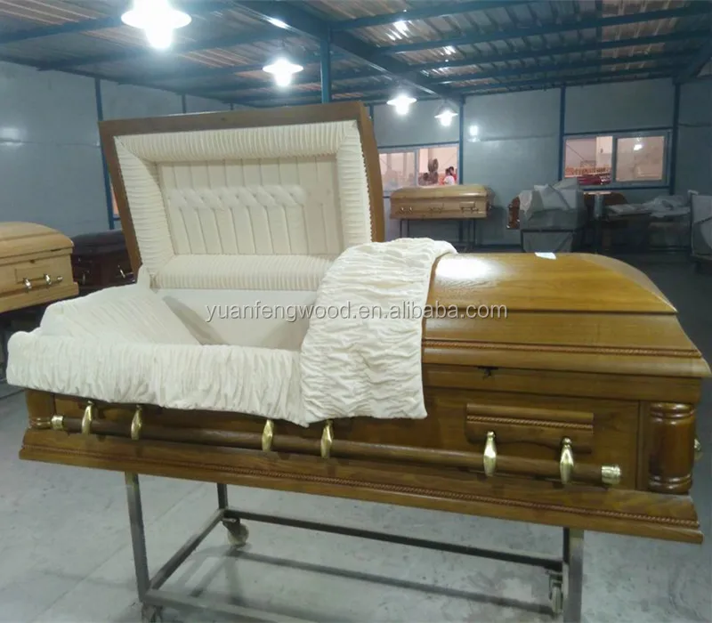 ESPÉRONS En Bois Cercueil Ventes Américain Grain Ouvert Cercueil Pour Les Funérailles