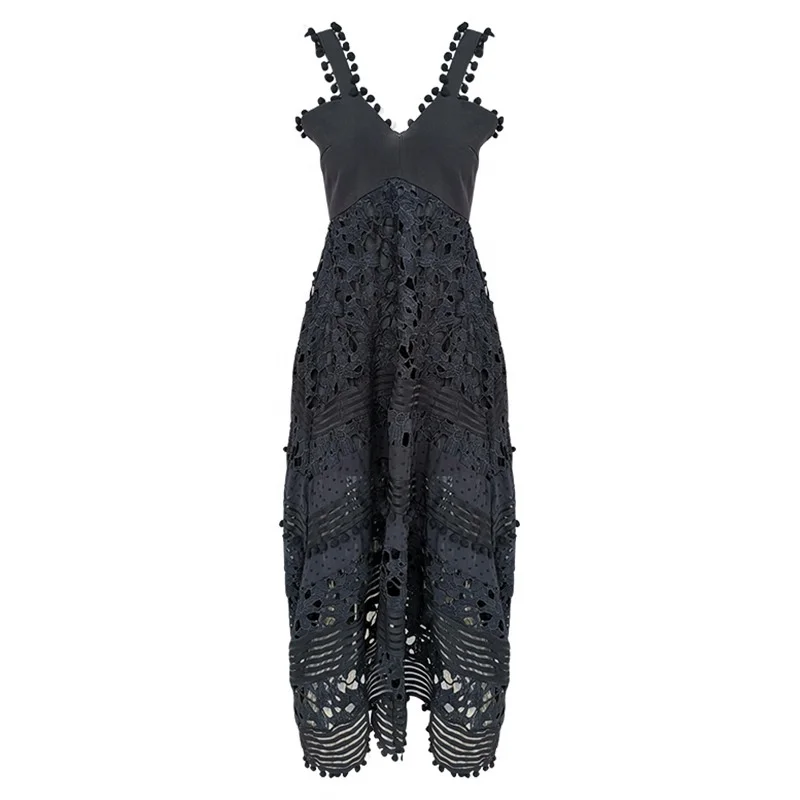 sleeveless embroidered hollow out see through sexy v neck tassel flower lace up long dress for women, Picture
sleeveless embroidered hollow out see through sexy v neck tassel flower lace up long dress for women, Picture