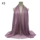 Muslim crinkle cotton pearl women Hijab scarf for Arab women design ,