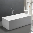 Aifol 60 Inch Modern Acrylic Used Adult Square Soaker Bathtub