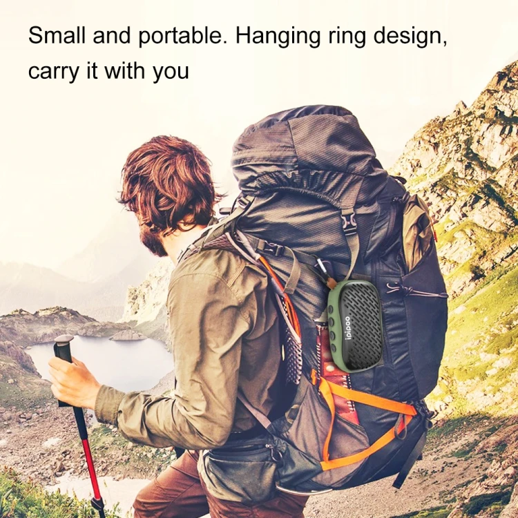 ipipoo YP-6 Outdoor Waterproof IPX45 Hand-held Wireless Bluetooth Speaker, Support Hands-free & FM & TF Card & AUX - ANKUX.COM