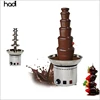Hotel catering equipment stainless steel professional wedding large 7 tiers commercial chocolate fountain in china