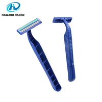 

D211L twin blade plastic disposable straight shaving razor blade shaver