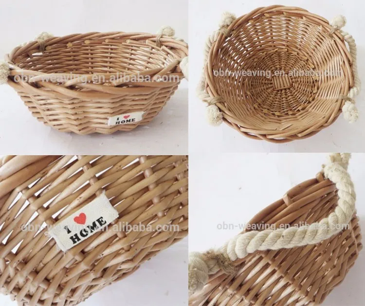 cheap custom any size decorative small gift wicker baskets in