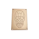 Factory good price custom matte gold sewing engraved name logo metal tags label for clothing