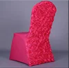 High Quality satin Spandex Lycra Party hotel Wedding Decoration Flower Rose Back Chair Cover