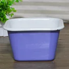 Durable Metal Enamel Flower Pot Garden Decorative Planter