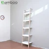 Water Base Painting Large White 5 Layer Bookshelf Ladder