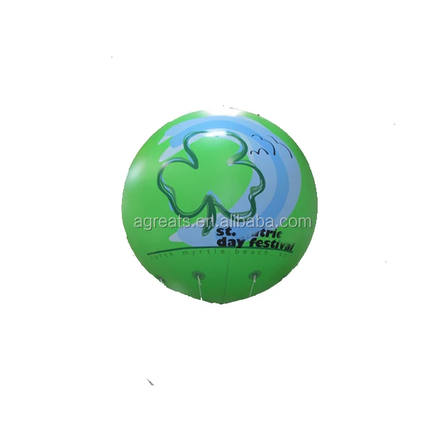 Inflatable floating green color advertising helium balloon decoration inflatable helium balloon S3076
