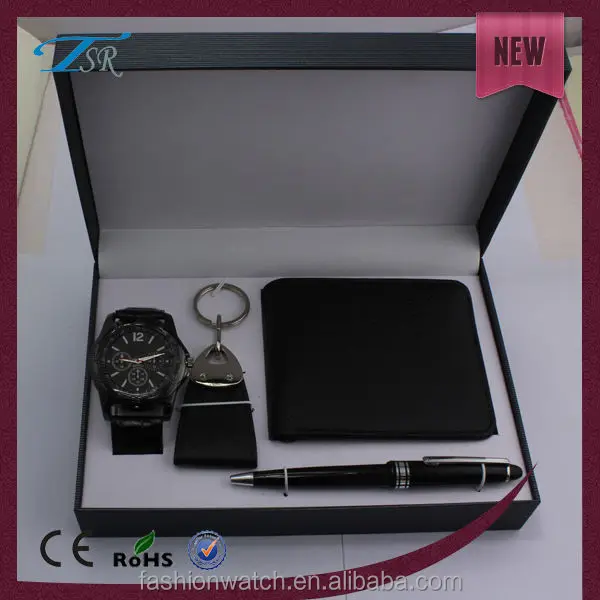 wrist gift set man watch for christmas with keychain pen and