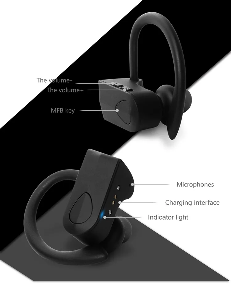 Bluetooth Over Ear Wireless Ipx7 Headphones RP09 - ANKUX.COM