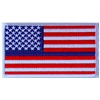 High Quality Eco-Friendly American Flag Blue Line Iron on Embroidery Patches for Clothing