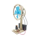 Mini Toy Handmade Mini Wooden Electric Toy Fan For Kids