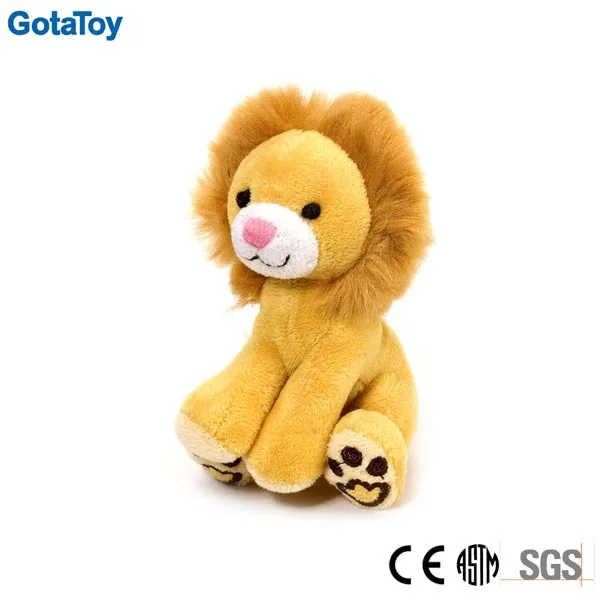 new design custom stuffed plush yellow lion soft toy