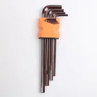 Hand tool kit chain wrench hex 9pcs allen key set