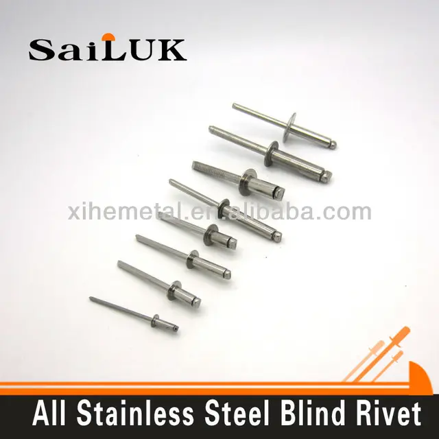 all stainless steel open type blind rivet/ different size