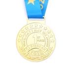 customized matt gold ceiling embossed metal medallion small
