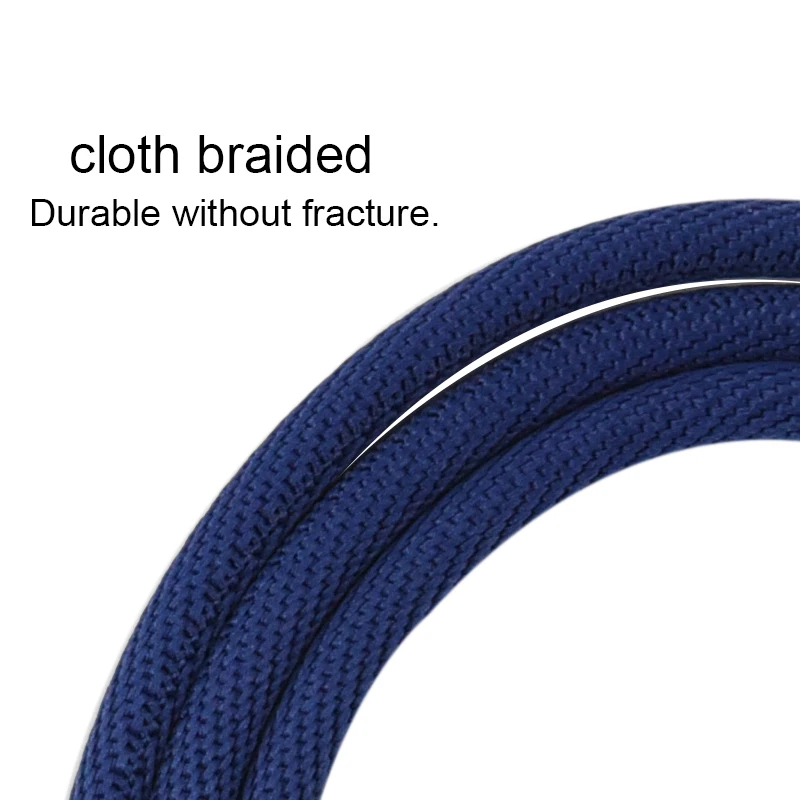 MIUSB aluminium alloy shell fast charging fabric 90 degree micro usb cable - ANKUX.COM
