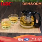 wholesale new style eco-friendly daily necessities heat resistant glass chinese tea pot sets