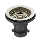 ABS sink strainer / Kitchen Sink Drain /Stainless Steel Twist and Lock Basket Strainer