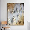 100% Hand painted "Golden Dreams" oil painting On Canvas Abstract Art Oil Paintings Wall Art For Living Room Bed