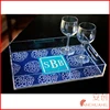 Clear Acrylic Tray with Insert Slot for Custom Photo or Paper - Lucite - Includes Guide and Video Training
