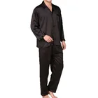 OEM Custom Design Silk Pajamas Sleepwear Mens Nightgown