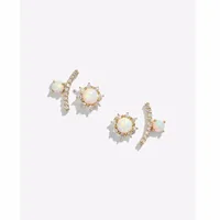 Gold plated 925 sterling silver plated factory drop shipping top quality chic trendy design simple opal stud earring
Gold plated 925 sterling silver plated factory drop shipping top quality chic trendy design simple opal stud earring