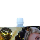 custom printing stand up plastic laminated aluminum foil pouch with spout bag for drink fruit juice jelly water puree