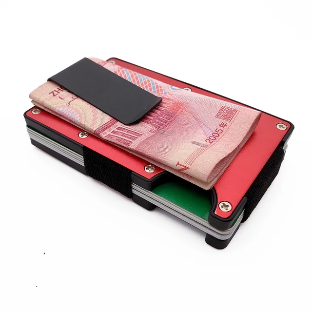 aluminum credit card holder business gift slim pocket money clip