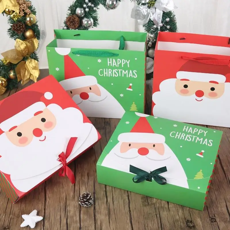packaging & printing  bags  christmas paper bags with santa