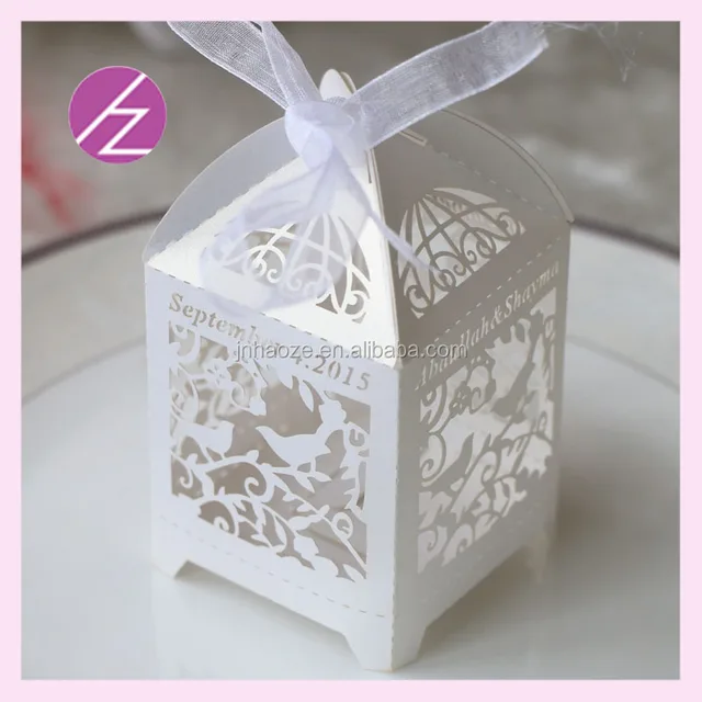 hot sale bird cage style 2017 hot sale cholocate wedding box