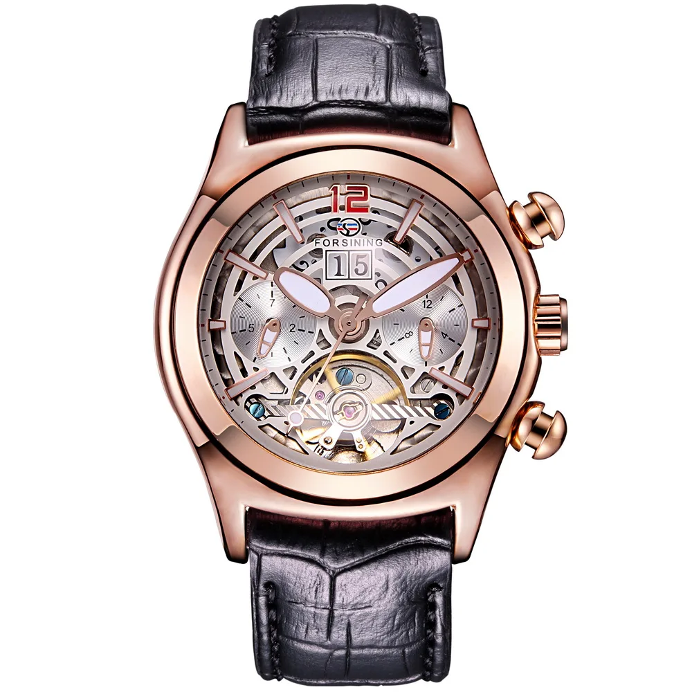 2016 FORSINING Brand Mens Automatic Mechanical Watch Geniune Leather Men Wrist watches, Gold black white
2016 FORSINING Brand Mens Automatic Mechanical Watch Geniune Leather Men Wrist watches, Gold black white