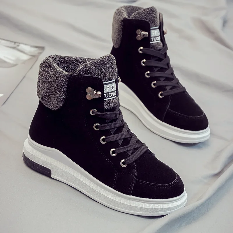 lace up style woman winter boot Suede upper winter outdoor high top sneakers wholesale
lace up style woman winter boot Suede upper winter outdoor high top sneakers wholesale