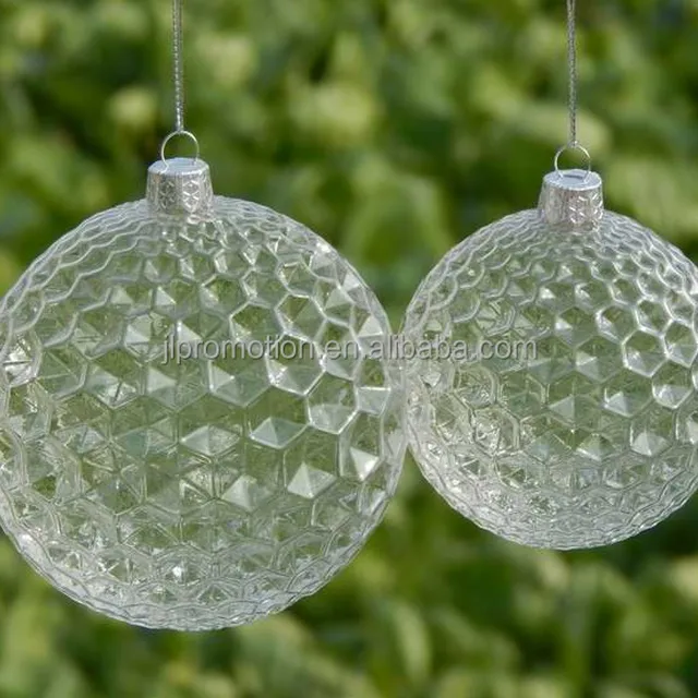 colorful painted christmas balls gift box hanging glass ball for