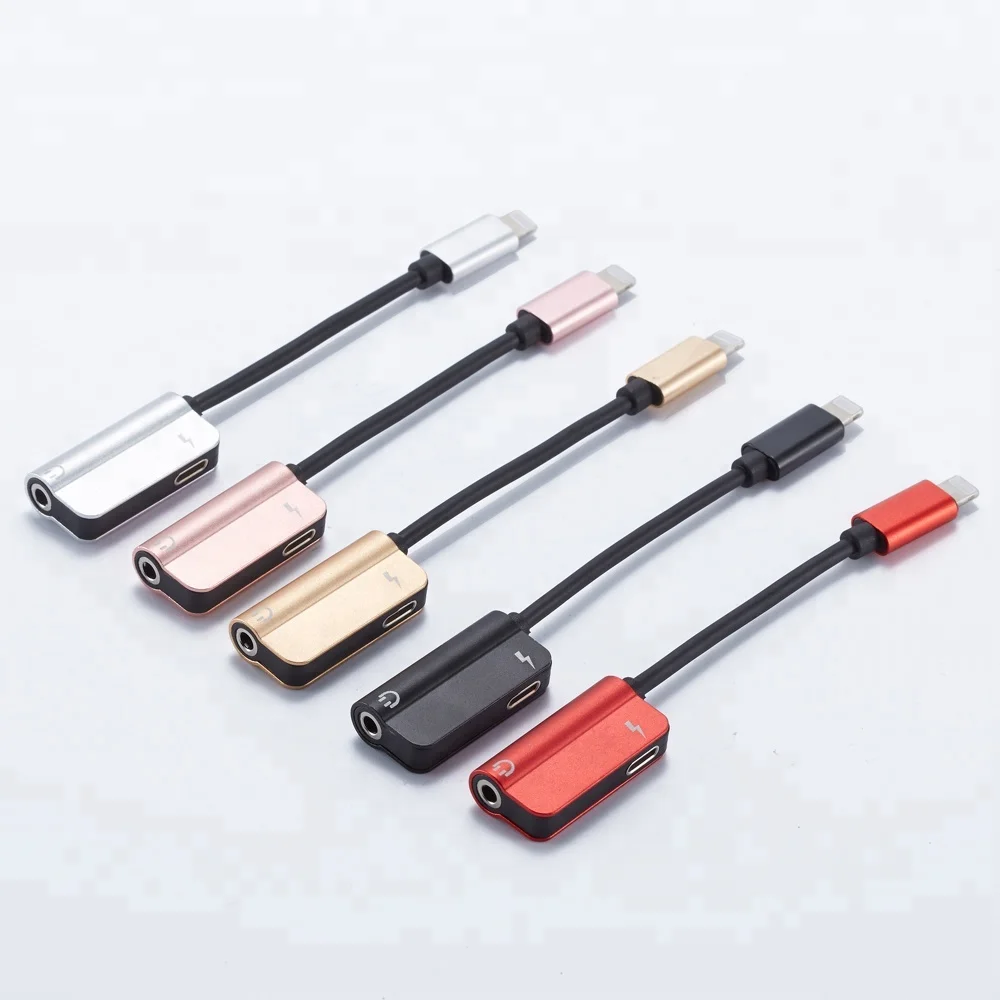 2 in 1 Headphone Charging Adapter 8 pin and 3.5mm Earphone Audio Jack Splitter Cable for iPhone, Black;silver;rose gold;red
2 in 1 Headphone Charging Adapter 8 pin and 3.5mm Earphone Audio Jack Splitter Cable for iPhone, Black;silver;rose gold;red