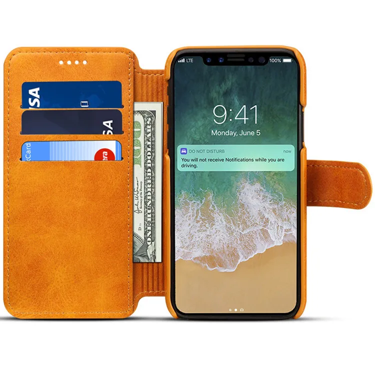 Wallet Case Genuine Leather Premium with Card Holder Stand Flip Cover Case Compatible for iPhone 8 / iPhone 7
Wallet Case Genuine Leather Premium with Card Holder Stand Flip Cover Case Compatible for iPhone 8 / iPhone 7