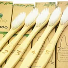 100% biodegradable natural bamboo charcoal toothbrush