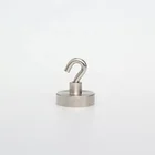18kg pull force Dia 25mm thread M4 nickel coated Neodymium Magnetic Hook