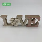 Free standing decorative wood letter best selling love wood letter