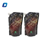 Pouch With Cap Custom Printed Logo Reusable Plastic Stand Up Pouch With Cap