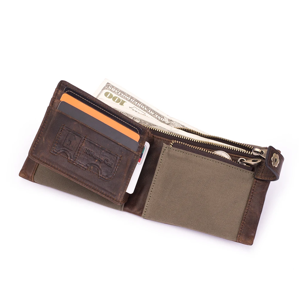L.Poisson Custom Wallet GuangZhou Factory Men's Crazy Horse Leather Personalized Wallet with Coin Pocket Zip Cash Pocket, Brown
L.Poisson Custom Wallet GuangZhou Factory Men's Crazy Horse Leather Personalized Wallet with Coin Pocket Zip Cash Pocket, Brown
