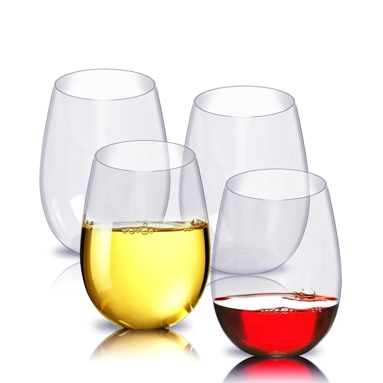 Unbreakable Elegant Handmade Borosilicate Stemless Wine Glass Set Reusable Glass Cup Party, Transparent clear
Unbreakable Elegant Handmade Borosilicate Stemless Wine Glass Set Reusable Glass Cup Party, Transparent clear