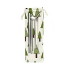 Factory custom cotton canvas linen chopsticks tableware packing drawstring pouch bag