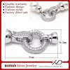 XD S1475 fancy solid 925 sterling silver clasps for pearl necklaces